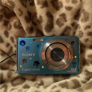 Sony Cybershot ocean themed, blue.